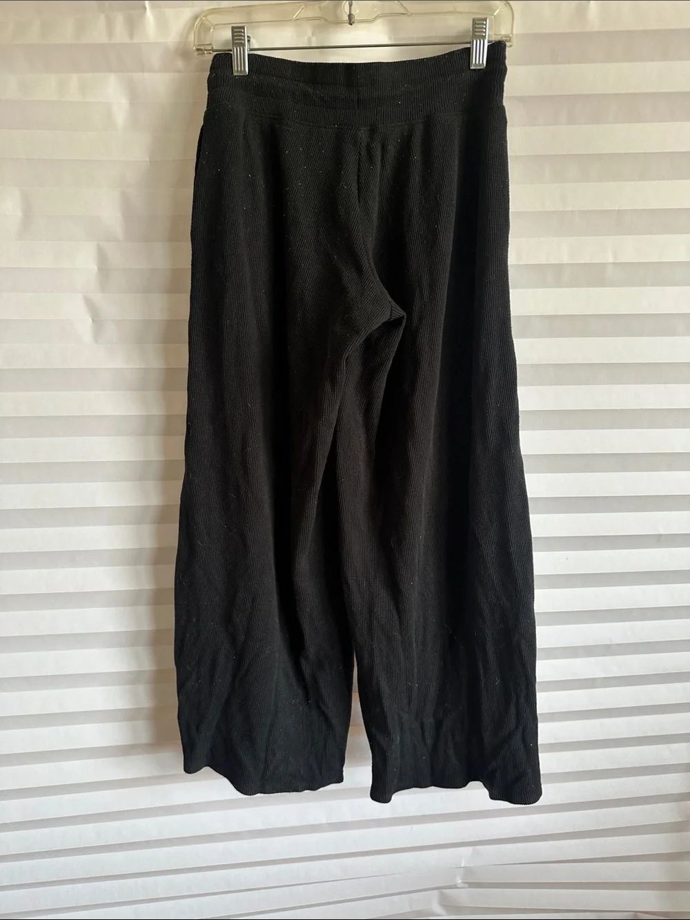 Gilly Hicks Womens Black Wide Leg Pants Size XS Lounge Athleisure Cozy Casual